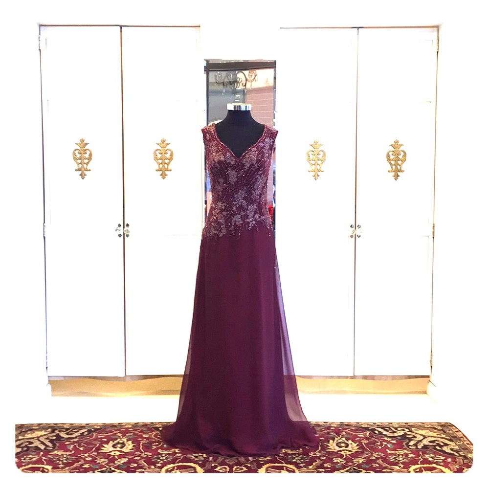 Montage by Mon Cheri Wine Gown